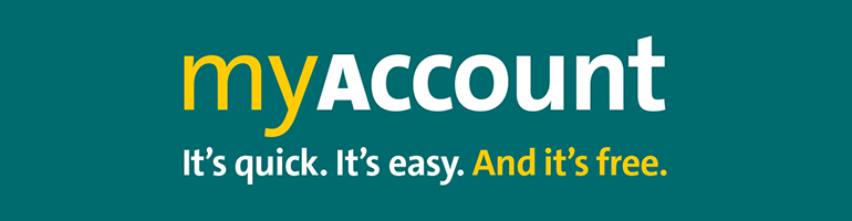 myAccount - It's quick. It's easy. And it's free.
