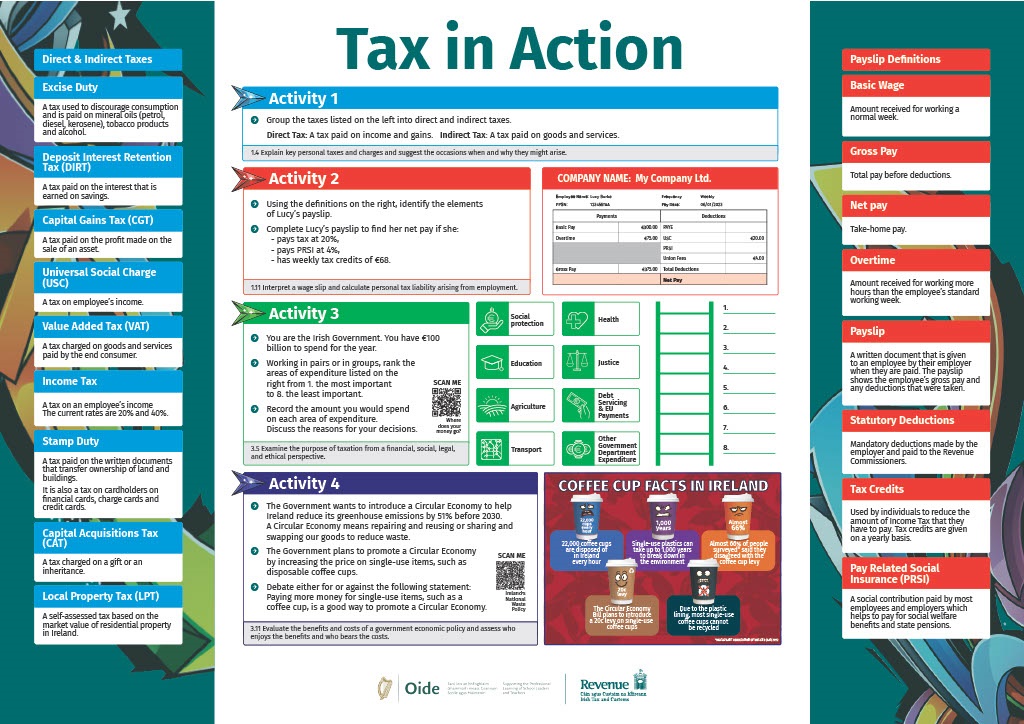 Junior cycle tax in action poster